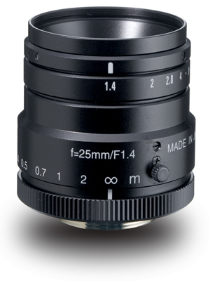 25mm fl, F1.4, c-mount, 1" Kowa Megapixel Lens
