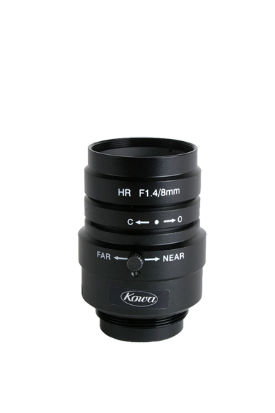 8mm fl, F1.4, c-mount, 2/3" Kowa Megapixel Lens