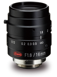 16mm fl, F1.8, Kowa 5 Megapixel Lens