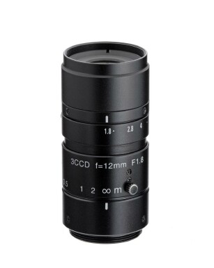 12mm fl, F1.8, c-mount, 1/2" Kowa 3CCD Megapixel Lens