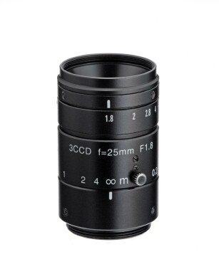 25mm fl, F1.8, c-mount, 1/2" Kowa 3CCD Megapixel Lens