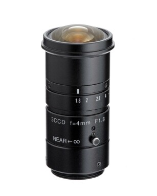 4mm fl, F1.8, c-mount, 1/2" Kowa 3CCD Megapixel Lens - Click Image to Close