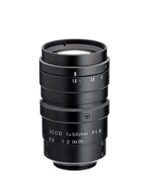 50mm fl, F1.8, c-mount, 1/2" Kowa 3CCD Megapixel Lens