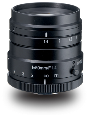 50mm fl, F1.4, c-mount, 1" Kowa Megapixel Lens - Click Image to Close