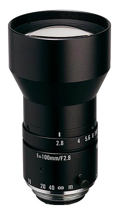 100mm fl, F2.8, c-mount, 2/3" Kowa Machine Vision Lens - Click Image to Close