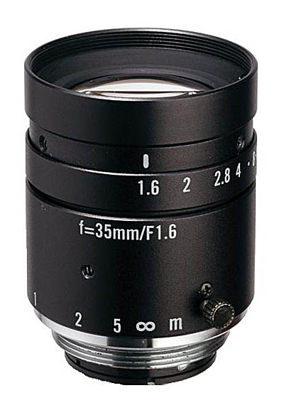 35mm fl, F1.6, c-mount, 2/3" Kowa Machine Vision Lens - Click Image to Close