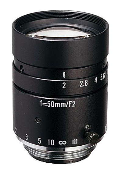 50mm fl, F2.0, c-mount, 2/3" Kowa Machine Vision Lens - Click Image to Close