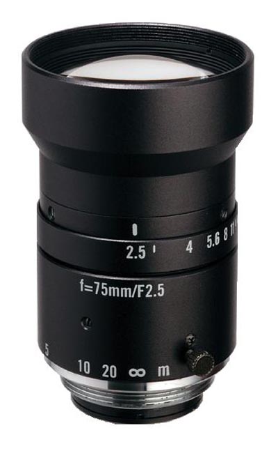 75mm fl, F2.5, c-mount, 2/3" Kowa Machine Vision Lens