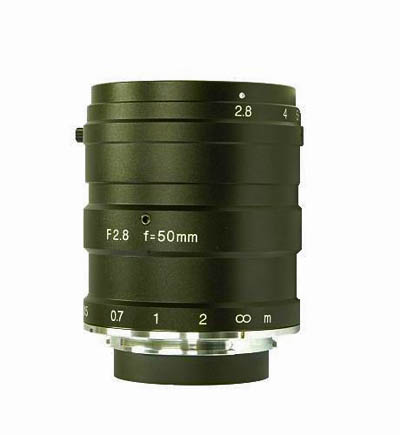 50mm fl, F2.8, F-mount, 30mm Kowa 3CCD Megapixel Lens