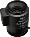 16mm fl, F1.4, P-Iris, C-Mount, Kowa 5 MP Day/Night Lens